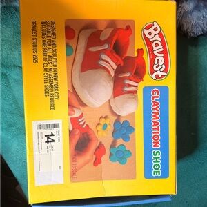 Bravest Studios Claymation Shoe - Red and White